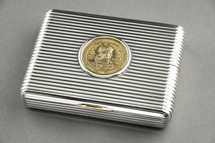 Austrian Silver Cigarette Case - Kaiser Frederick III, 1488-1888